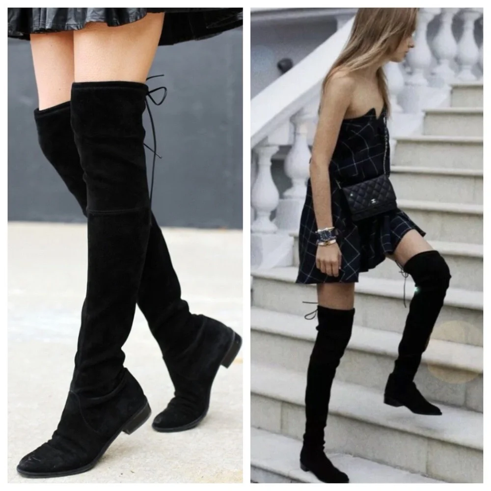 Stuart Weitzman Lowland Over the Knee Suede Boots